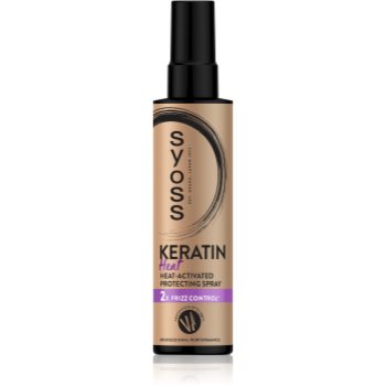 Syoss Keratin Heat spray protector pentru modelarea termica a parului - imagine 2